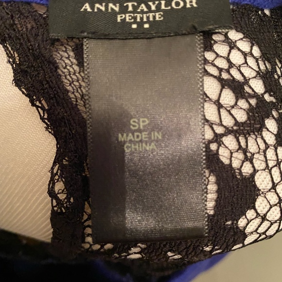 Ann Taylor Cobalt Blue Dress with Lace - Picture 3 of 3